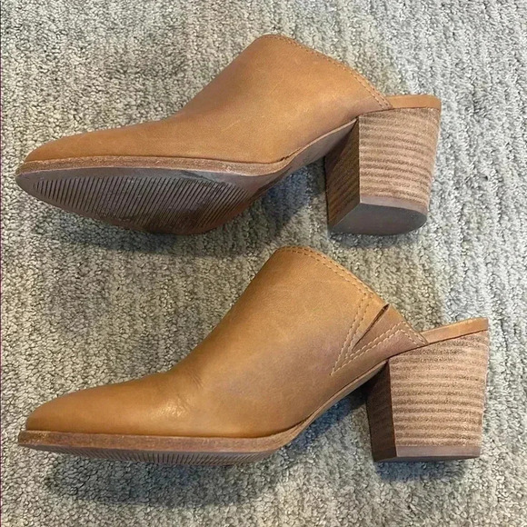Madewell Brown Leather Mules 6.5 - Barely Worn - Picture 3 of 5